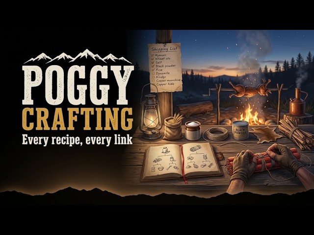 Poggy Crafting: Free RedM Crafting Script with Recipe Chains | VORP, RSG, QBCore