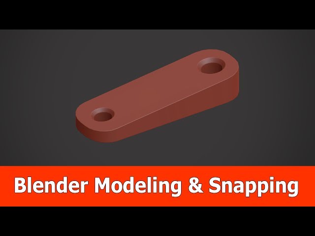 Blender Hardsurface Modeling & Snapping Tutorial