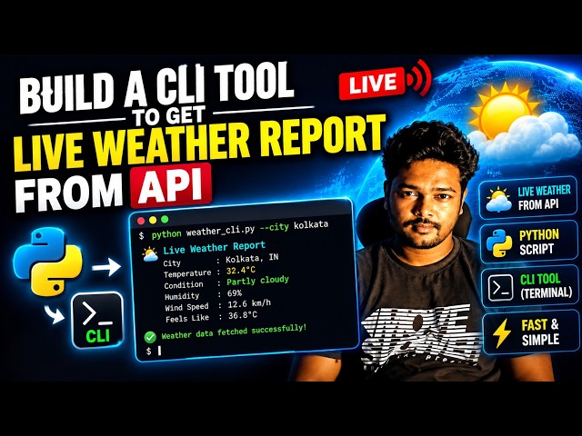 Build a Python CLI Weather App | Get Live Weather Data from API