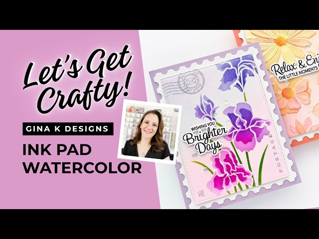 Watercolor Backgrounds with Ink Pads | Gina K. Designs Autumn Escape Kit