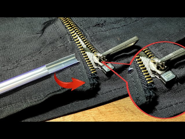 TAILORS don't want you to know this. fixing your favorite JACKET ZIPPER.