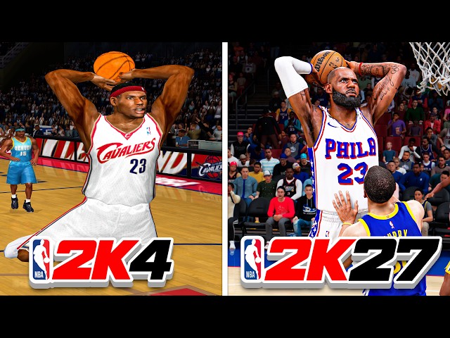 Dunking With LeBron In Every NBA 2K