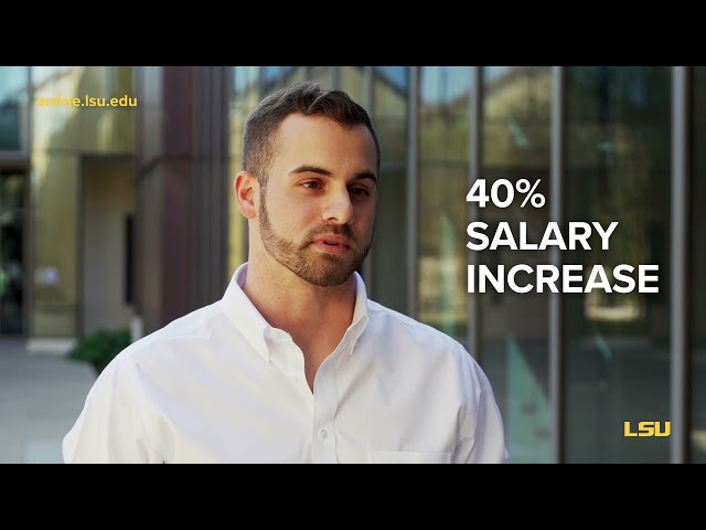 LSU Online MBA Graduate Visits Campus