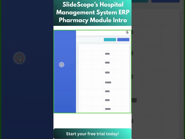 SlideScope’s Hospital Management System ERP Pharmacy Module Intro.
