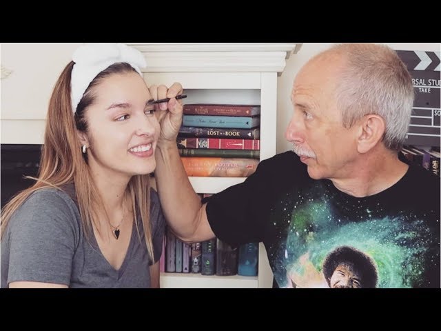 HUSBAND DOES MY MAKEUP | BOB ROSS STYLE