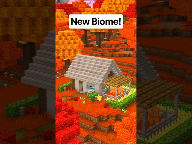 Poplar Wood House in Minecraft! 🍁🍂✨