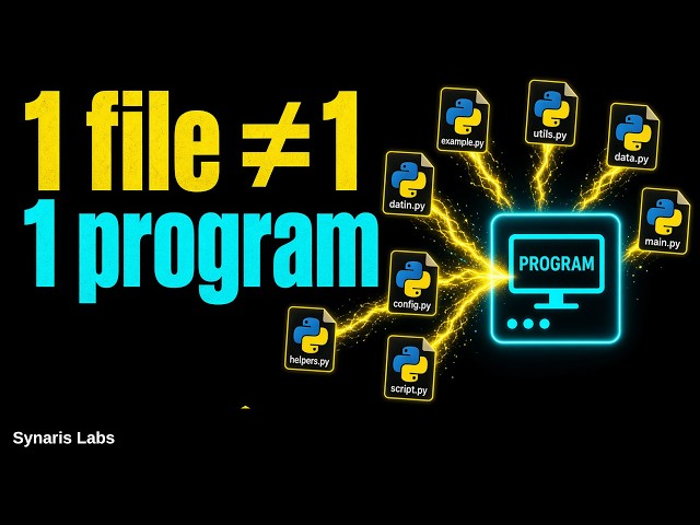Program ≠ Python File | Synaris Labs — Lesson 17