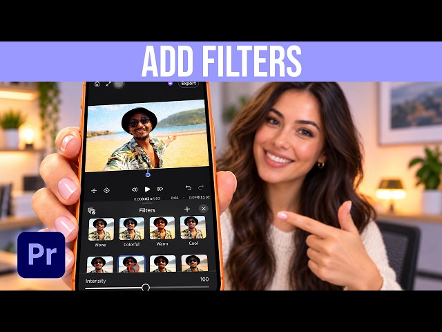 How To Add Filters To Video In Premiere Mobile App