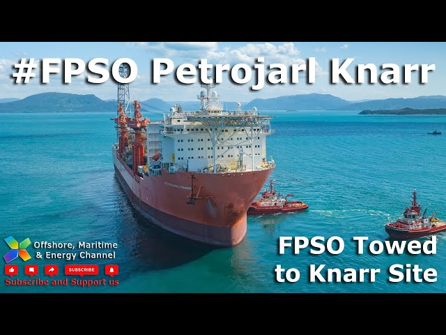 FPSO Petrojarl Knarr - Sailaway from Aibel Shipyard
