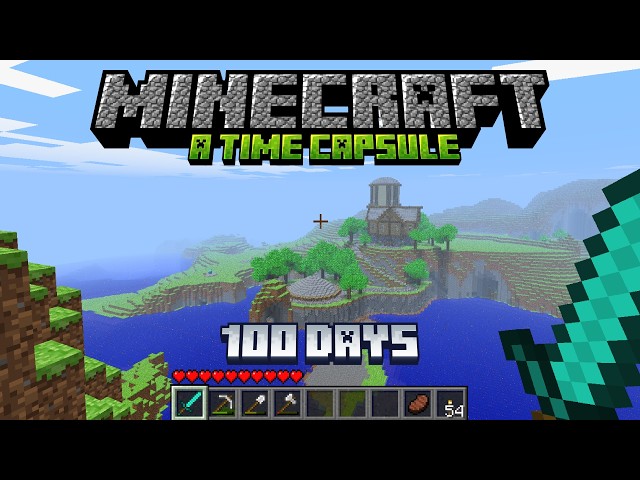 I survived 100 days in Infdev Minecraft