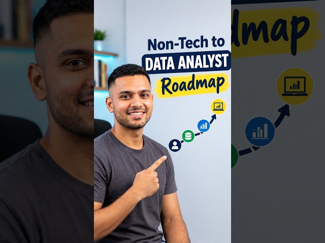 Non-Tech to Data Analyst Roadmap 🤫📊 #shorts