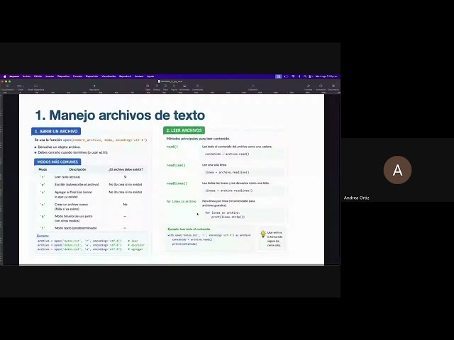 Python Avanzado - Sesión 07 - TAE