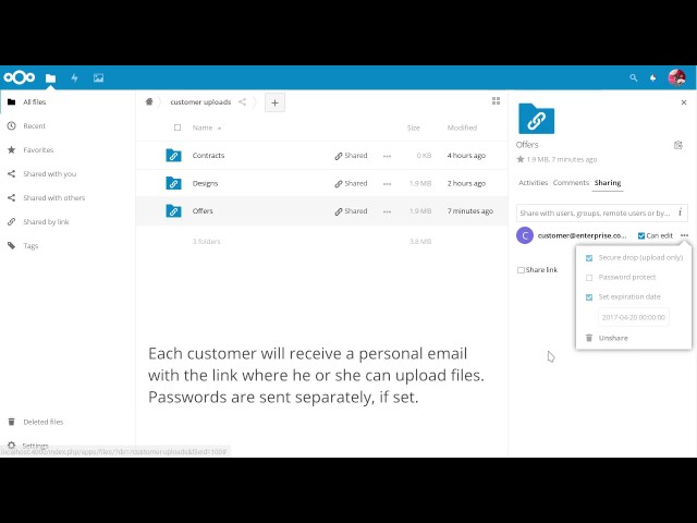 Nextcloud File Drop