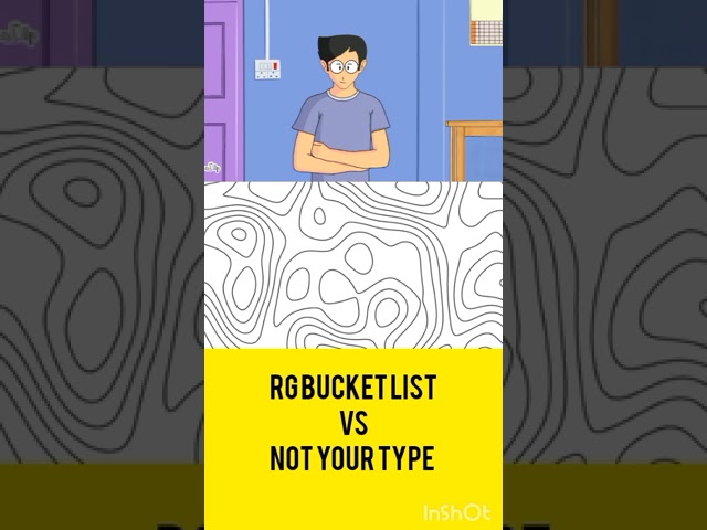 RG bucket list vs Not Your Type Comparison #Notyourtype #rgbucklist #shorts