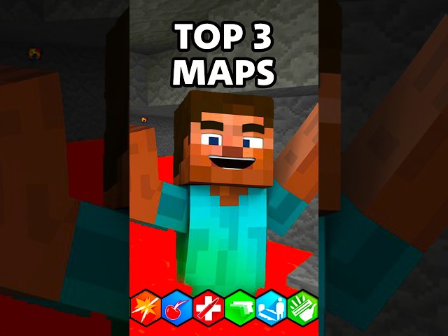 TOP 3 COD MINECRAFT ZOMBIE MAPS! #blackops3 #bo3mods #bo3 #custommap #callofduty #zombieshorts