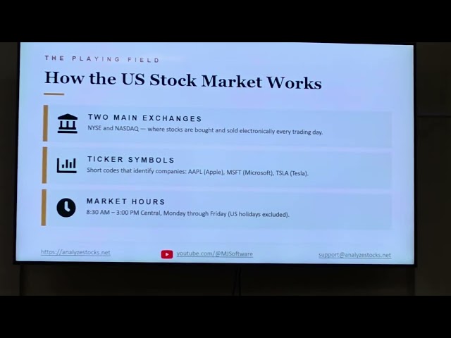 Stock Investing Seminair - Masjid AL-Mustafa