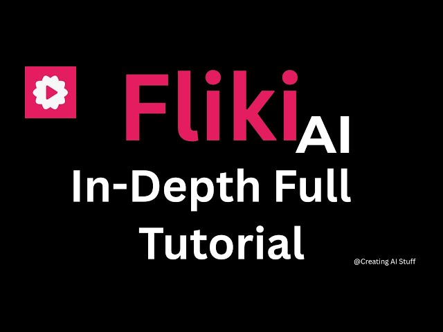 Fliki AI Tutorial :  Super Easy AI Video Maker for Beginners