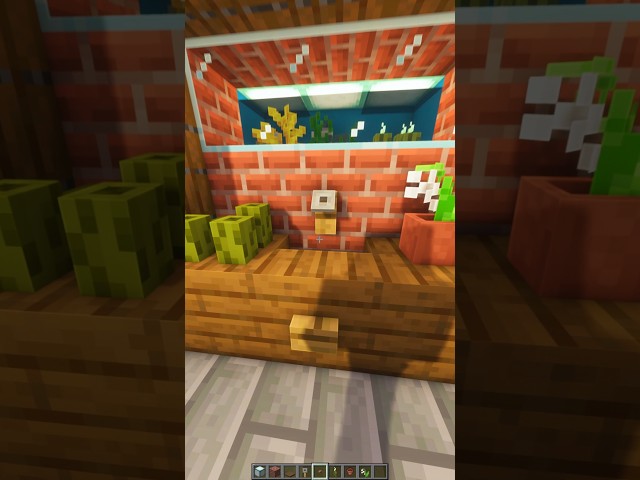 Minecraft Sink Aquarium #minecraft #shorts