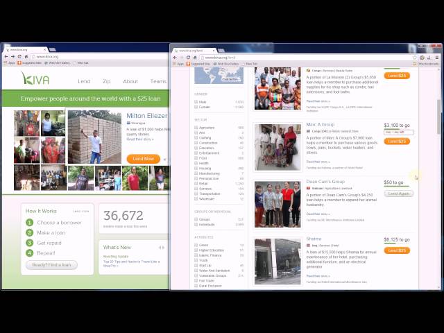 Kiva.org Micro-Loans - Part 1 What is Kiva