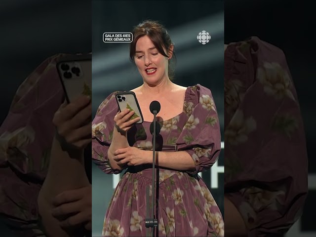 Florence Longpré : un discours de remerciement drôle et attachant | Gala des 41es prix Gémeaux