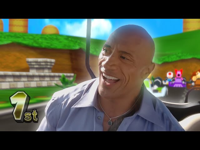 The Rock in Mario Kart Wii