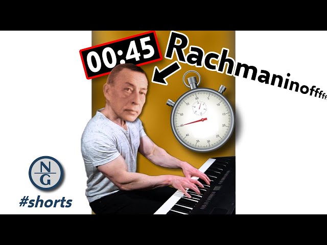 Rachmaninoff at a Glance | 45 seconds, 8 pieces you should know #Shorts