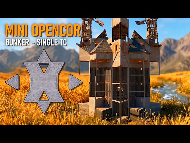 Rust OPENCORE Base Design (PERFECT Solo Duo BUNKER Base Design in Rust)