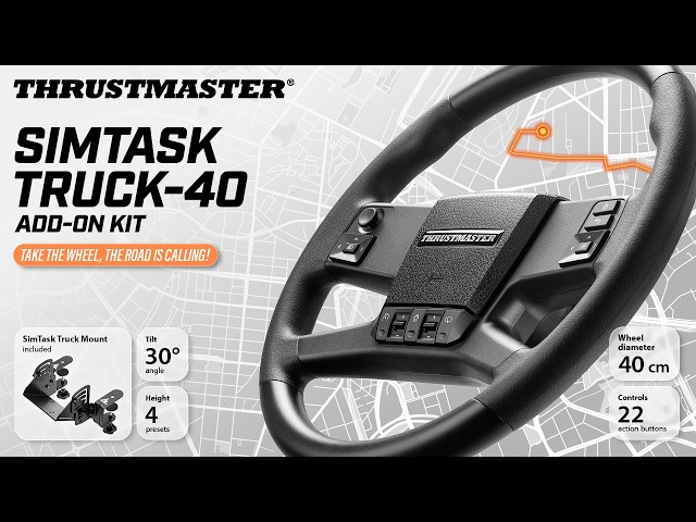 SimTask Truck-40 Add-On Kit | Wheel Rim and Mount | Thrustmaster