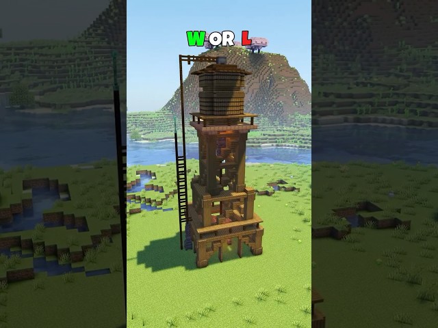 How to Build a Simple Water Tower in Minecraft 💧
