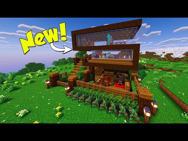 Minecraft: How to Build a Modern Spruce House | Tutorial