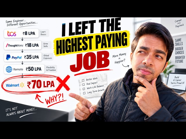 TCS → Thoughtworks → PayPal → Walmart: What I Learned Switching Companies Every Few Years (9 YOE)