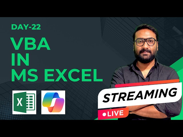 Day 22 | Learn VBA in Excel 🔥 | Beginner to Advanced Tutorial