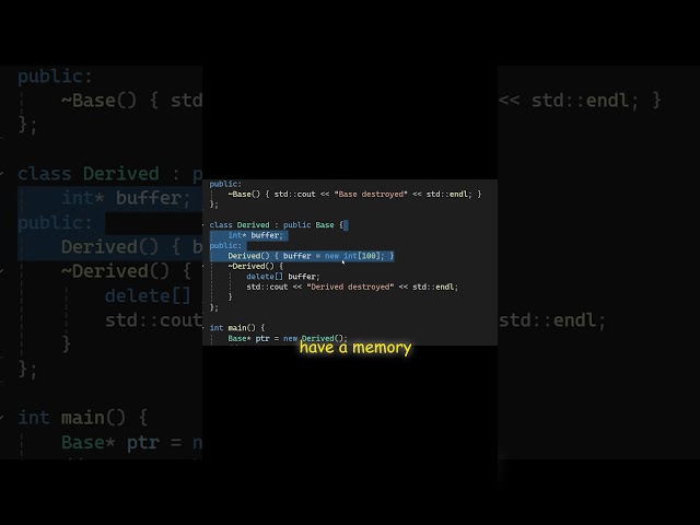 Why You Need a Virtual Destructor ποΈ