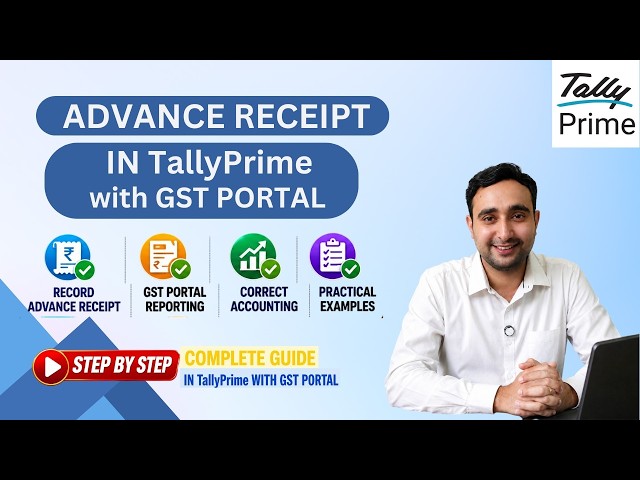 How to Record GST on Advance Received in TallyPrime