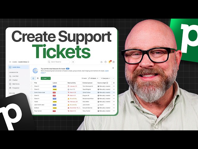 How to Create and Manage Support Tickets in Pipedrive