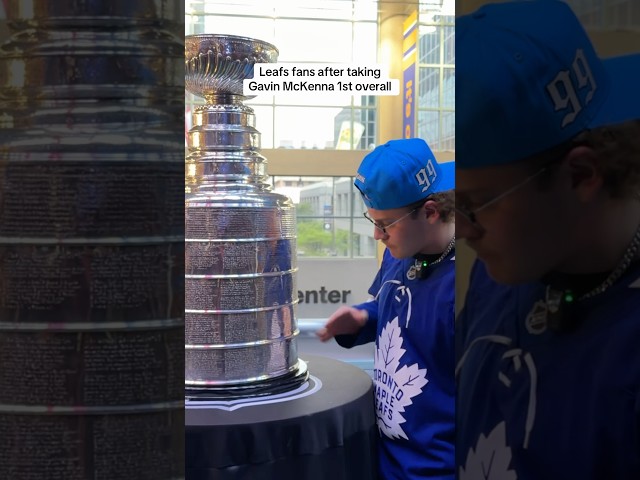 Leafs fans after drafting McKenna 1st overall #hockey #nhl #funny #torontomapleleafs