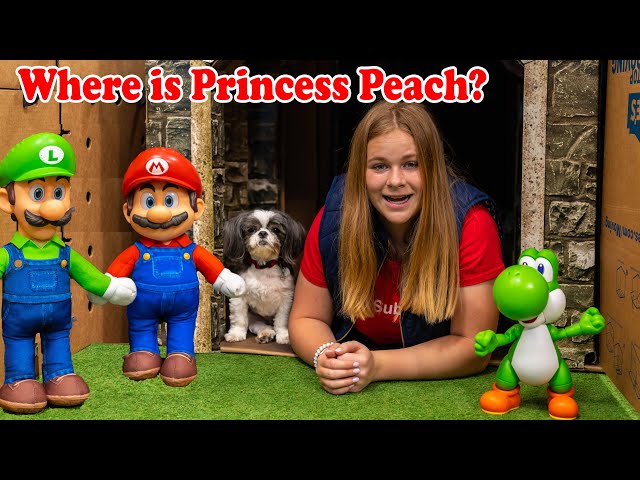 Assistant Searches Tunnels & Box Fort for Princess Peach with Super Mario
