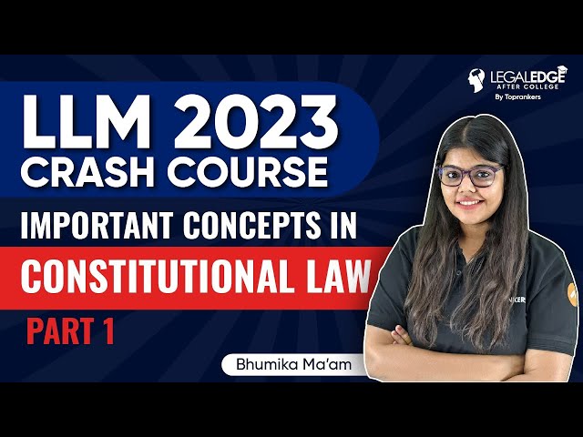 Constitutional Law for CLAT PG 2023 | Constitutional Law Lecture for CLAT PG Preparation