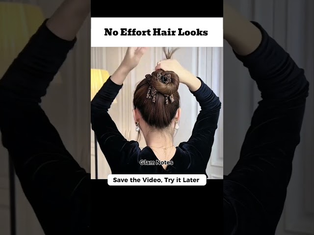 How to Do a Cute Bow Bun Hairstyle 🎀 | Easy Hair Tutorial #BowBun #BunHairstyle #EasyHairstyles