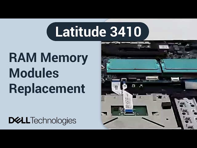 Dell Latitude 14 3410 | How to replace the RAM memory modules