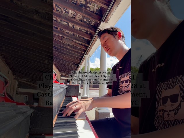 Public Piano - NYC - Chopin Prelude Op. 28 No. 21 (1) - 8/23/26 #pianolessonsonline