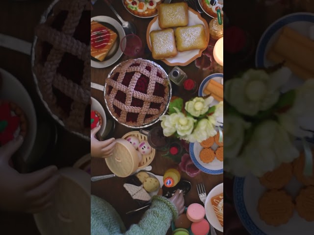 cozy meal with friends and family (and dolls!) 🍂