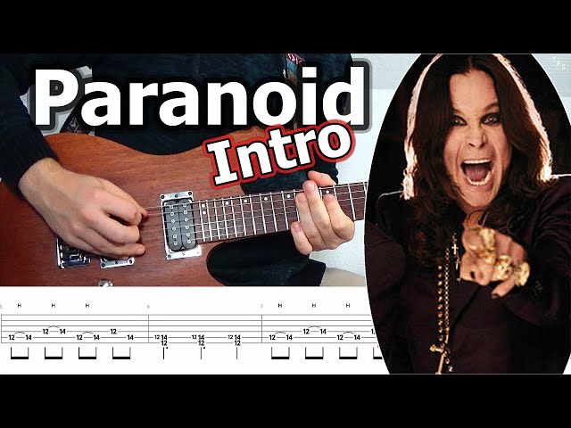 Black Sabbath - Paranoid Intro Guitar Riff (with Tabs)