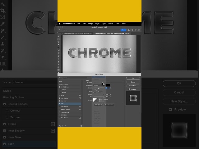 Make a Custom Chrome Layer Style in Adobe Photoshop