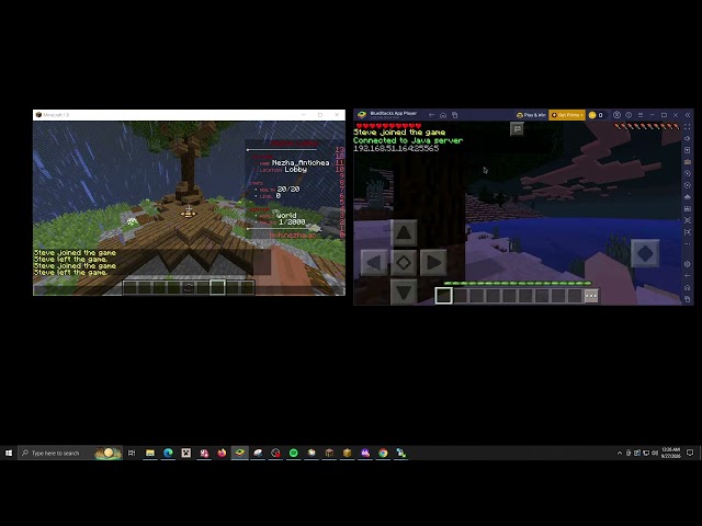 MCPE 0.14.3 to Java Edition Test Proxy