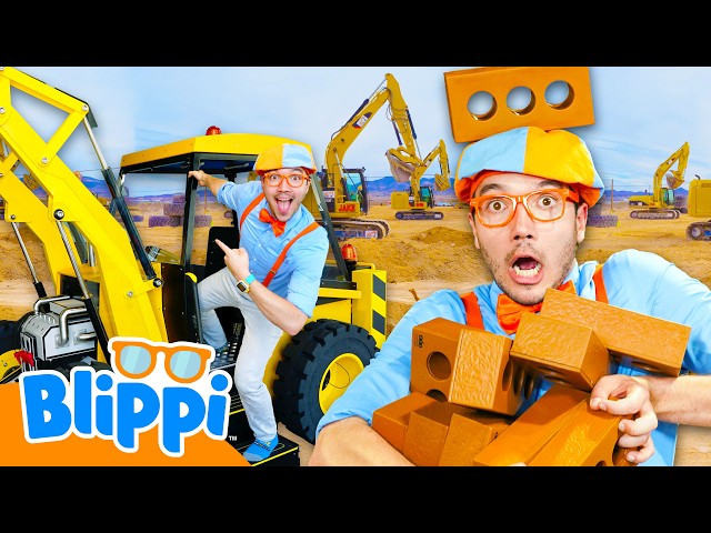 Blippi's Best Construction Vehicles 🏗️ Top 5 Special 🚜