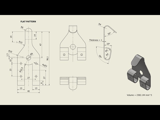Tutorial Inventor - 720 SHEET METAL SM-025
