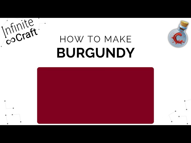 How to make Burgundy in Infinite Craft?