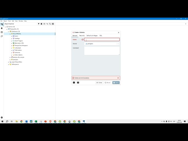 SESION 04 -Crear Esquema en una Base de Datos Espacial de PostgreSQL