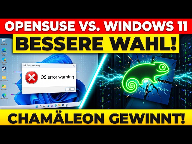 OpenSUSE vs. Windows 11: Warum das Chamäleon die bessere Wahl